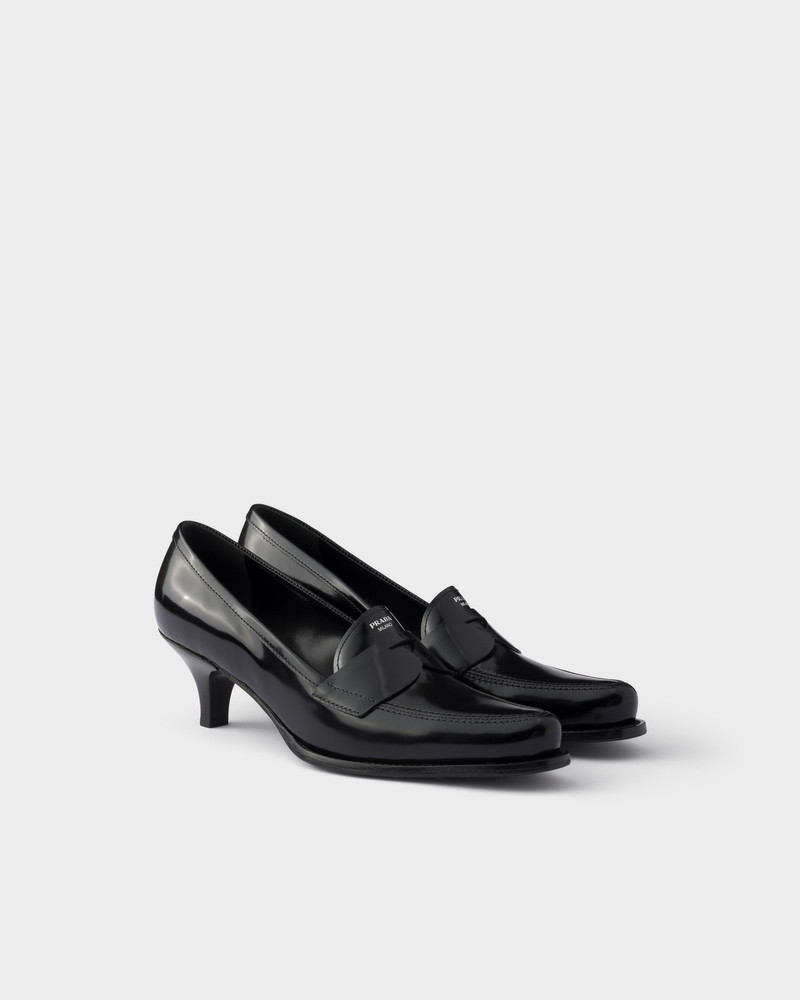 Brushed leather loafers 1