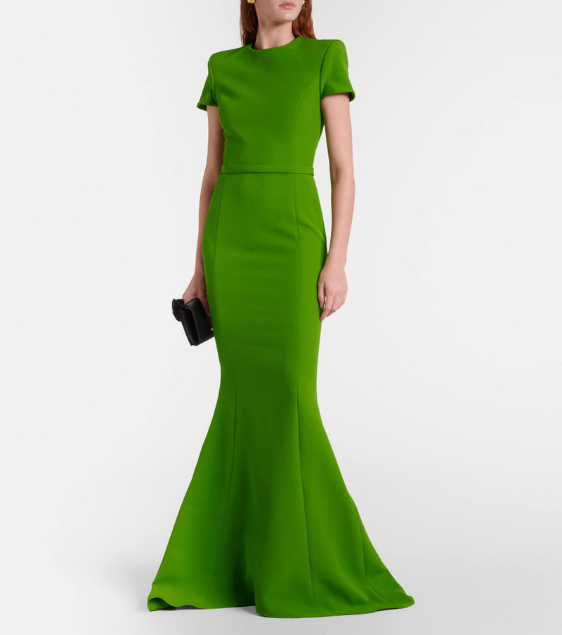 Safiyaa Parker crêpe gown outlook