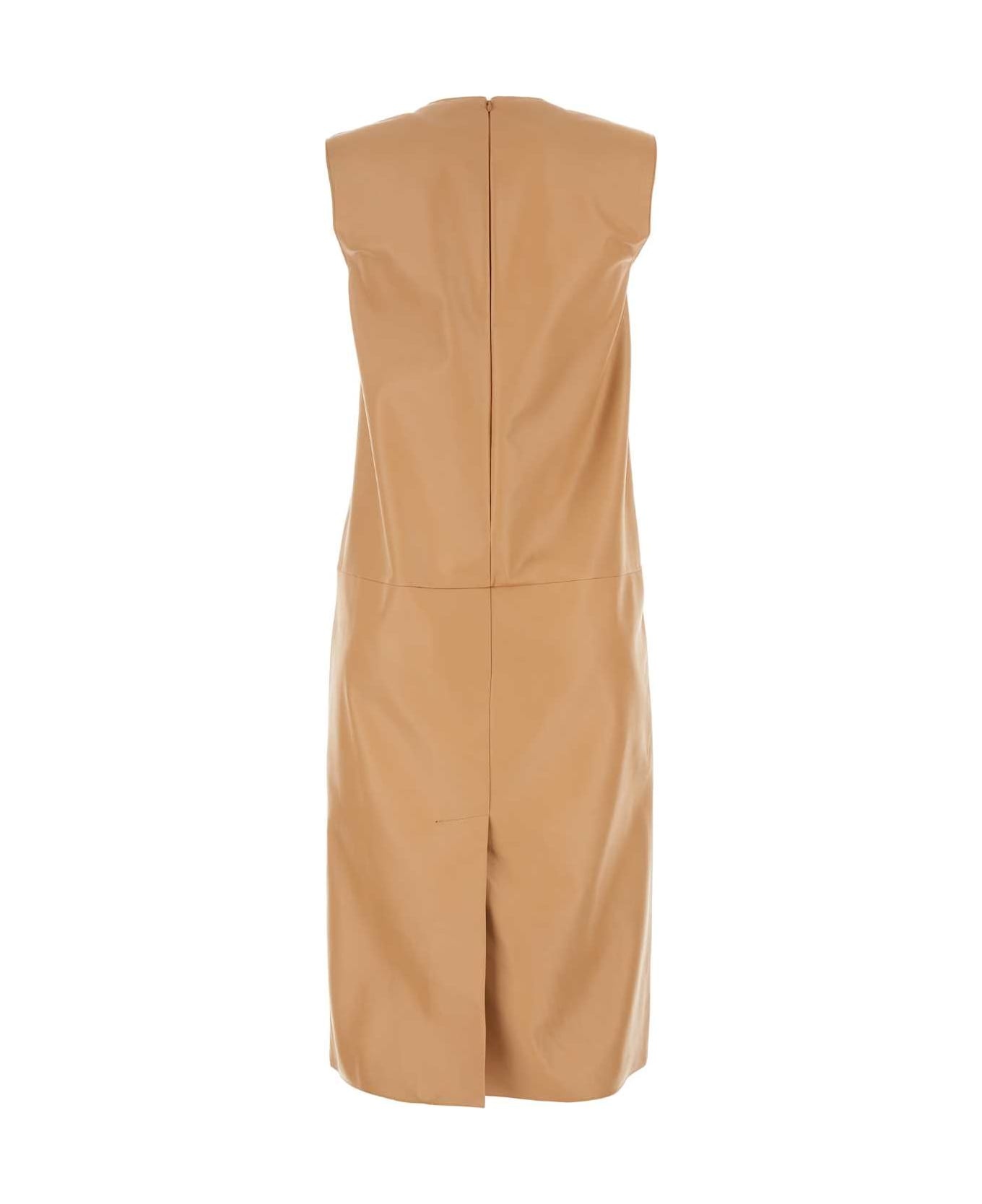 Skin Pink Nappa Leather Dress - 2