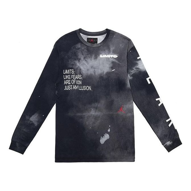 Air Jordan Long Sleeve Fearless Tee 'Black White' CT6196-101 - 1