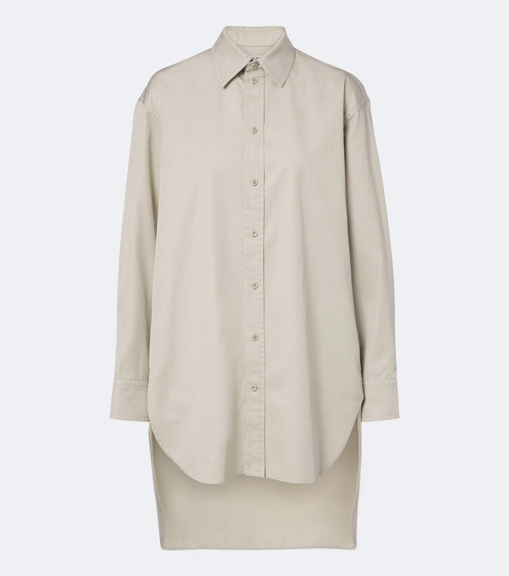Asymmetric cotton twill shirt - 1