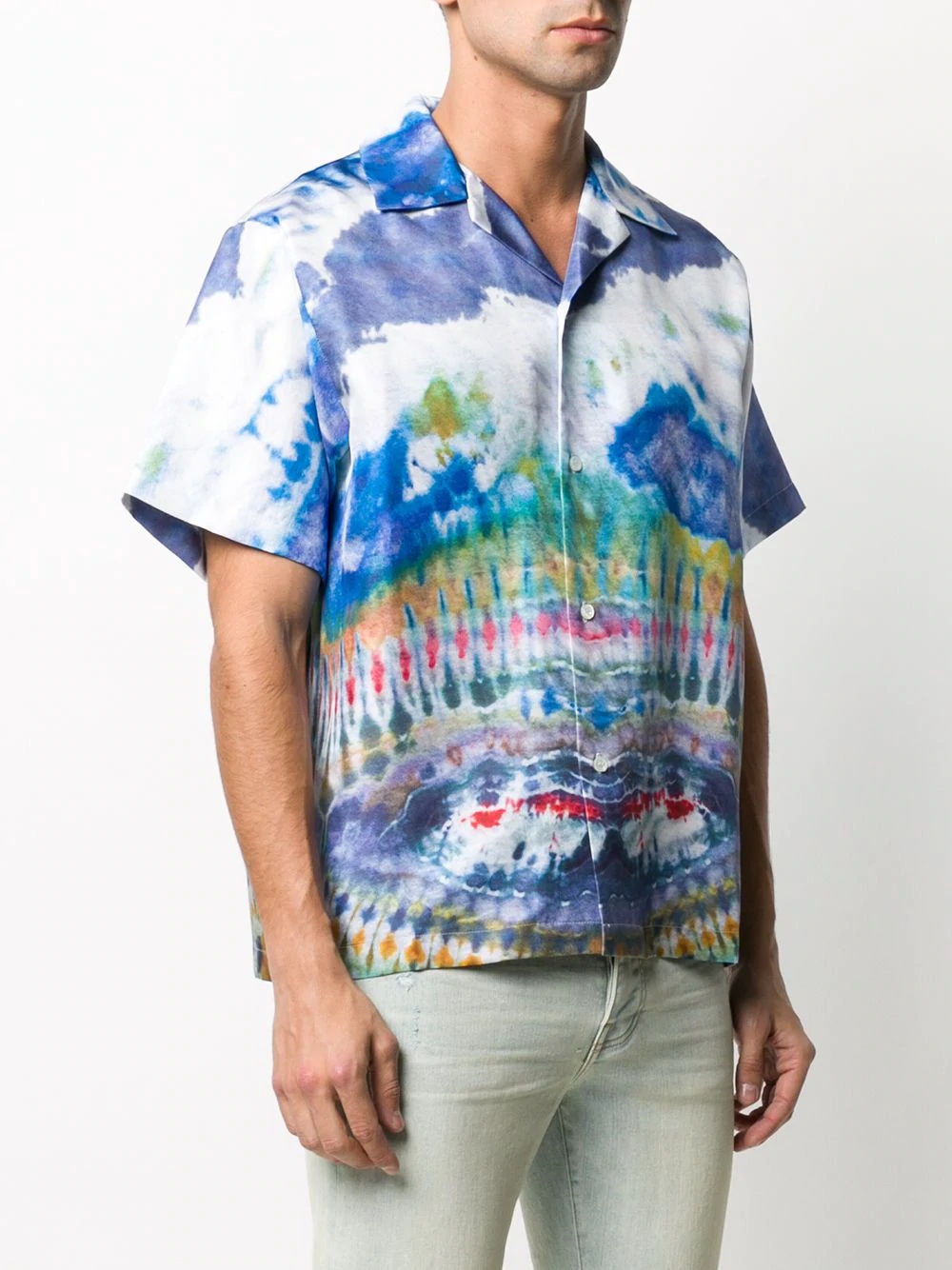 tie-dye silk shirt - 3