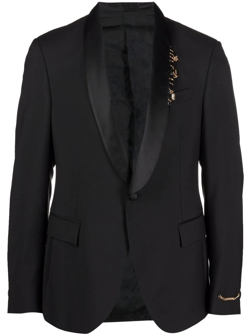 shawl-lapel suit jacket - 1