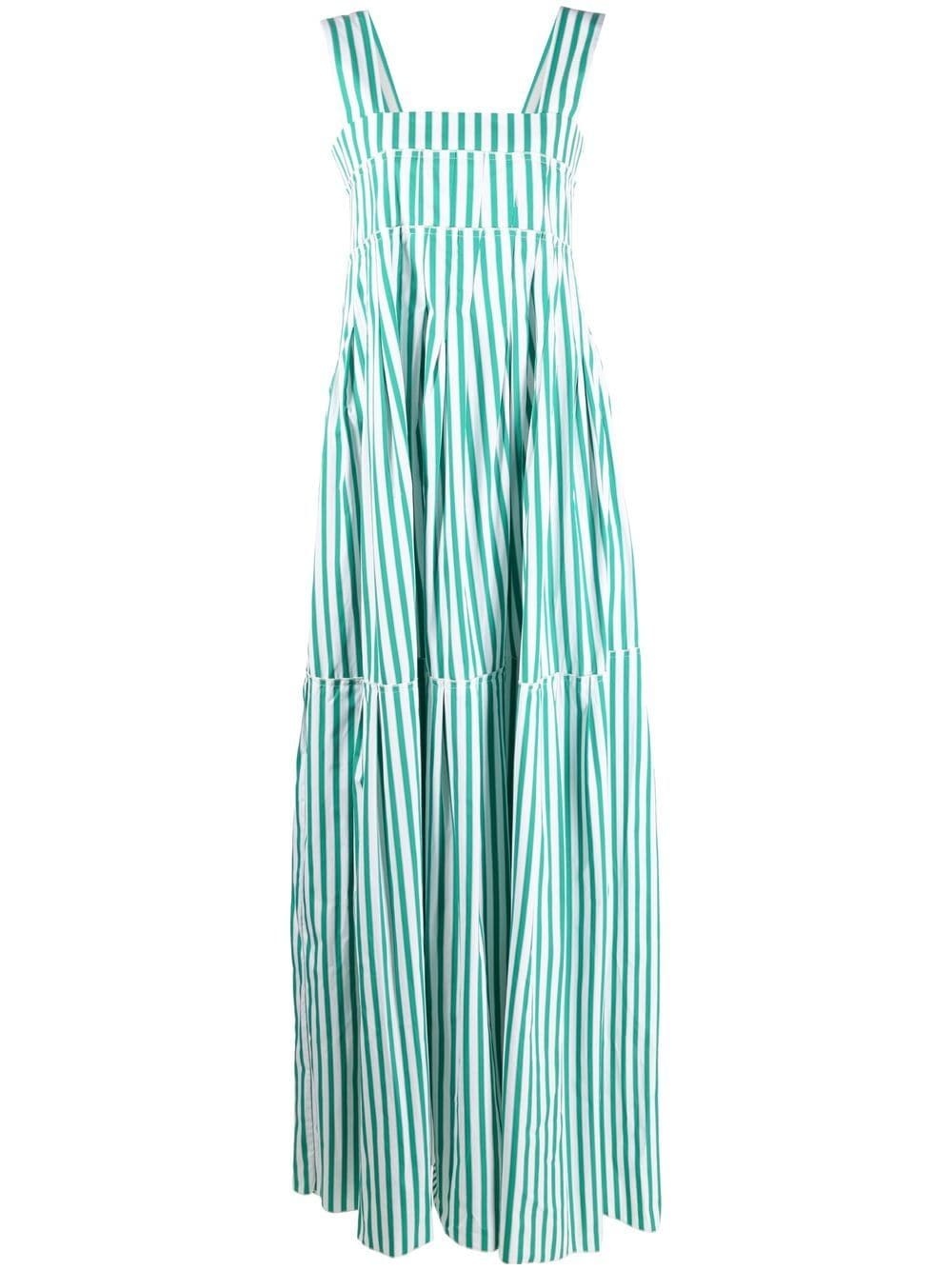 stripe-print maxi dress - 1