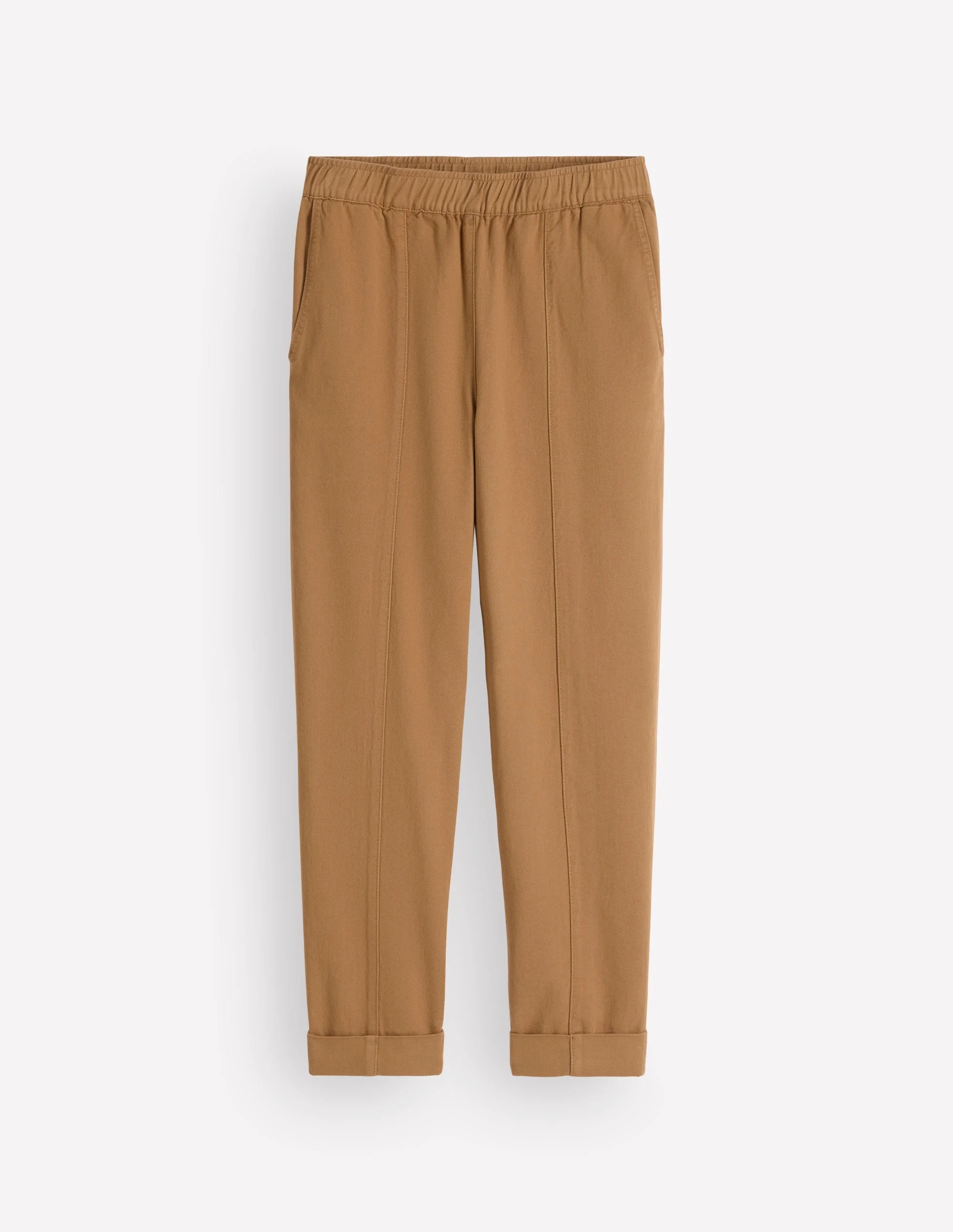 Mid Rise Straight Leg Pants-Neutral - 1