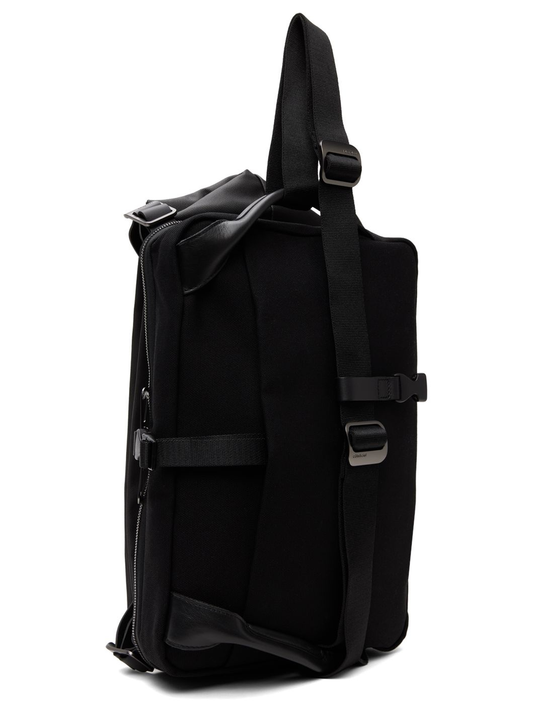 Black Riss Coated Canvas Pouch - 3