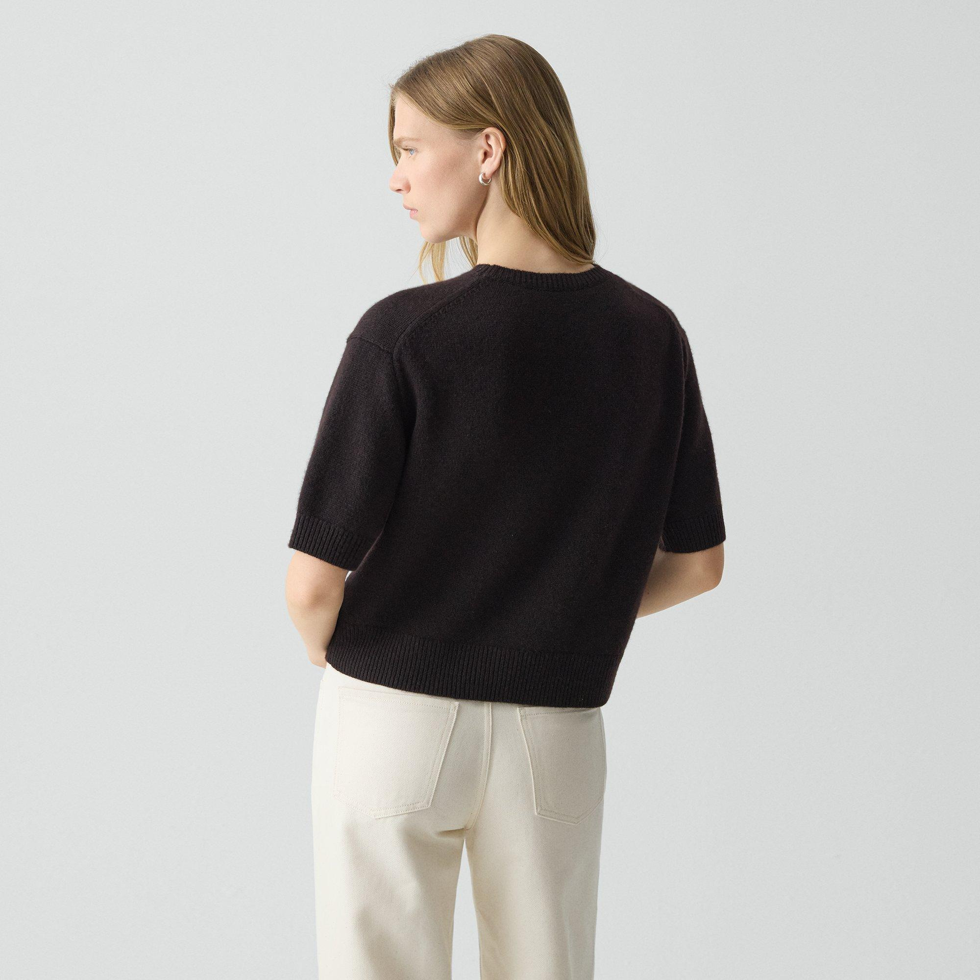 Cropped Tee in Cashmere - 4