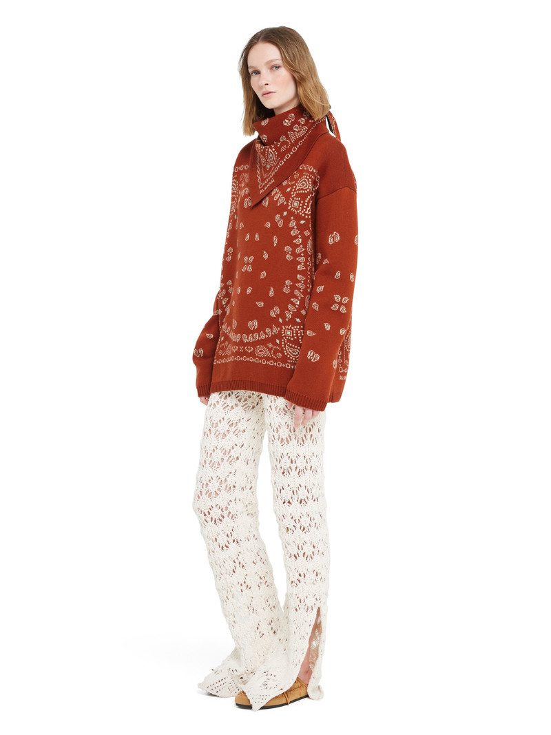 Bandana Jacquard Sweater 10