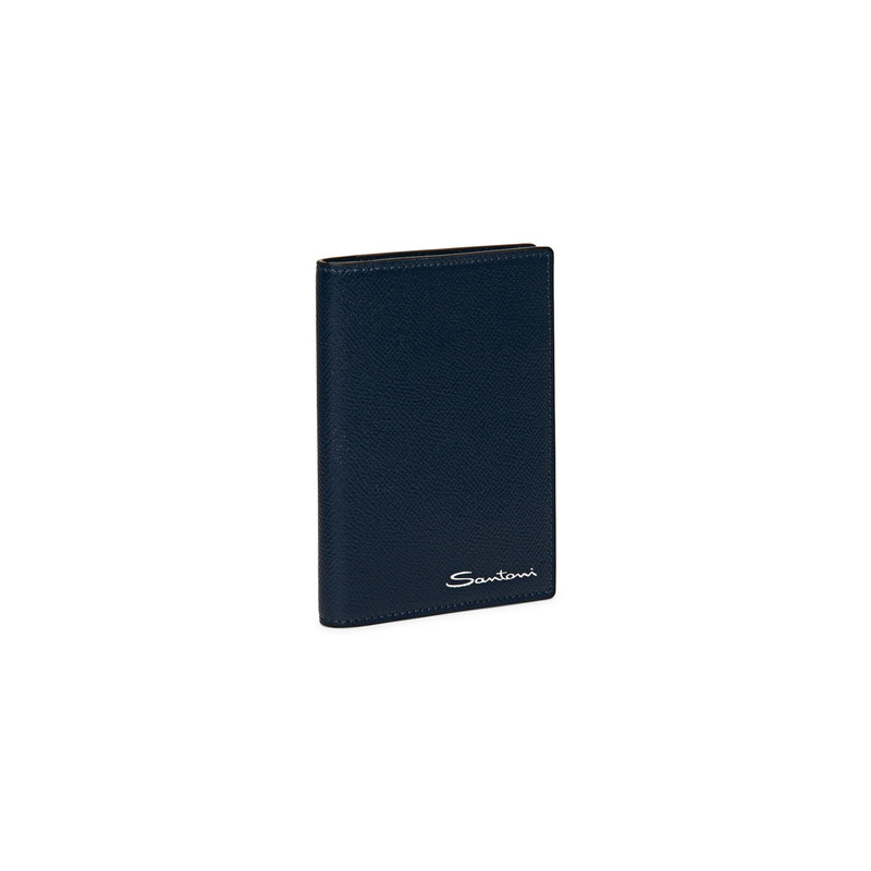 Blue saffiano leather passport case 5