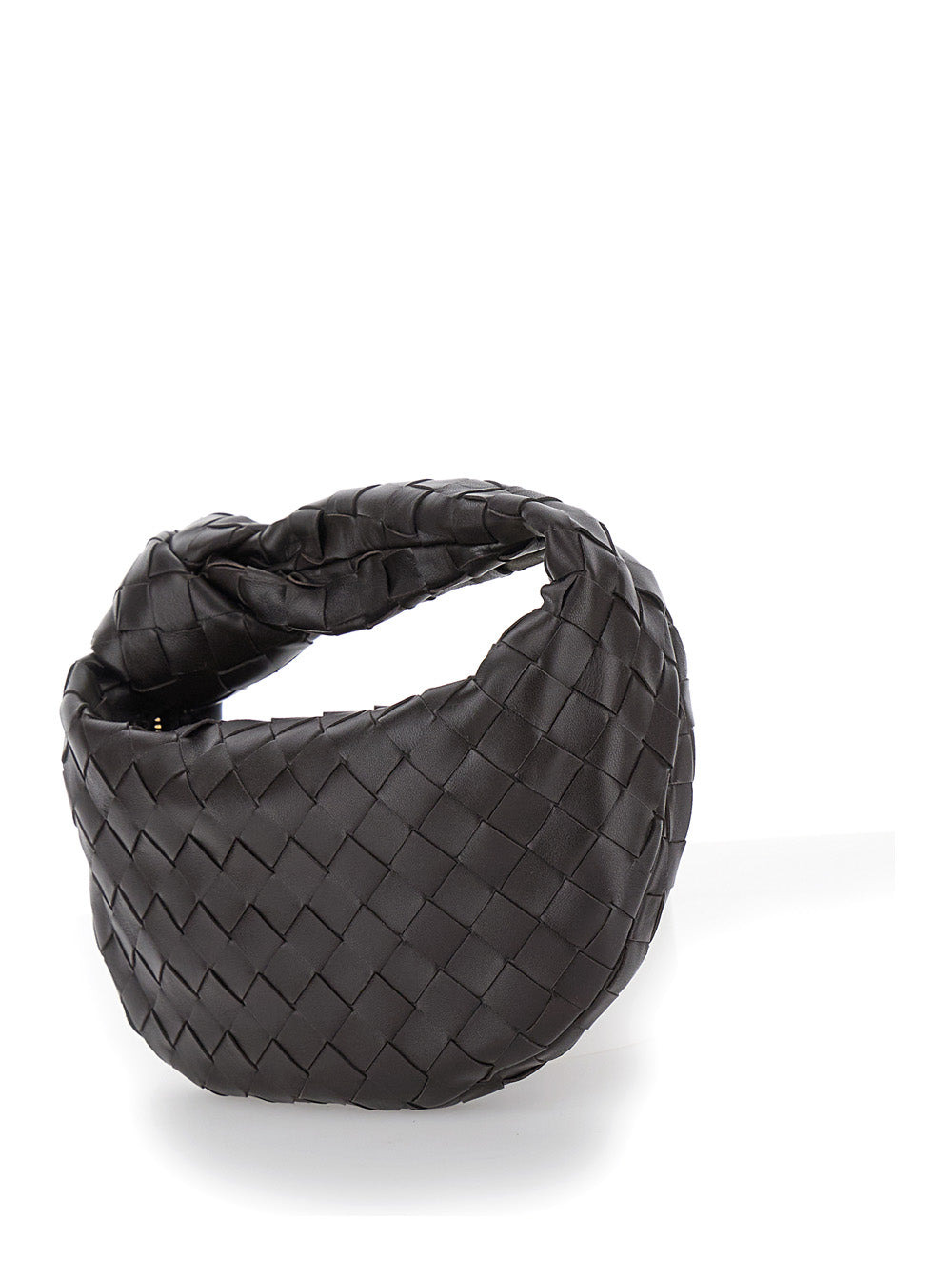Bottega Veneta Women 'Mini Jodie' Brown Handbag In Intreccio Nappa Leather Woman - 2