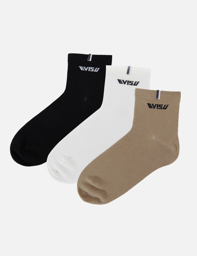 EVISU 3-PACK LOGO JACQUARD SOCKS outlook