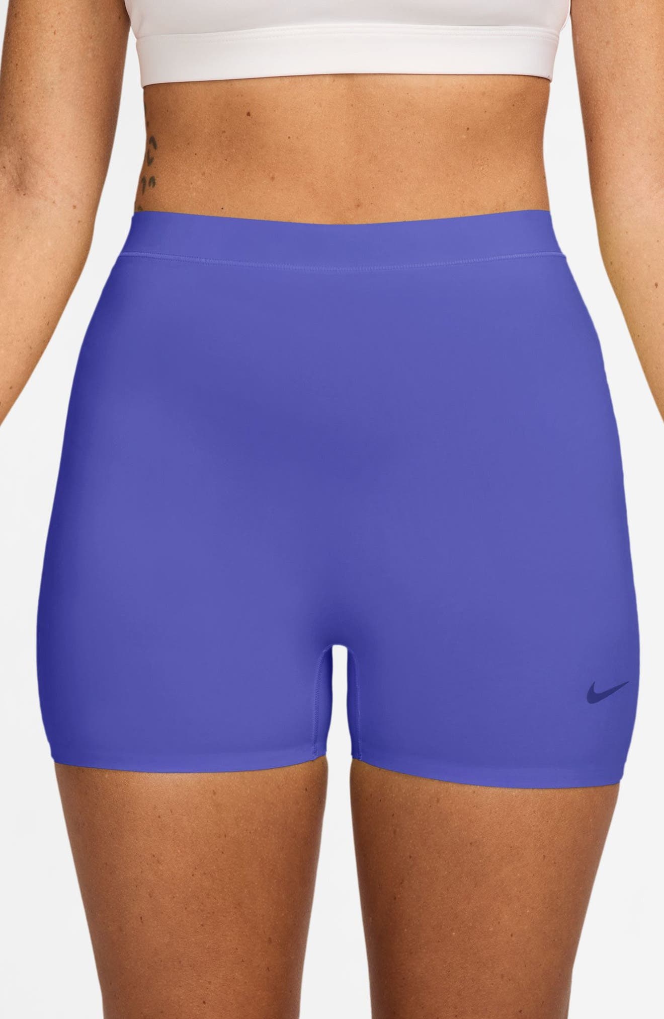 Nike Form Dri-FIT Boy Shorts in Persian Violet/Clear at Nordstrom - 1