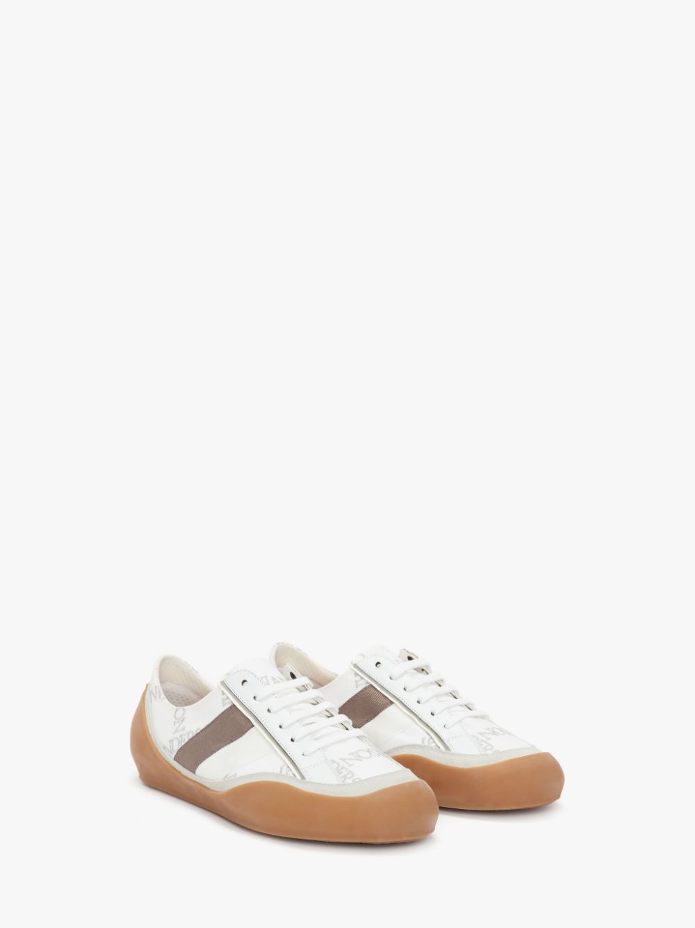 BUBBLE LOW TOP LEATHER & CANVAS SNEAKERS - 2