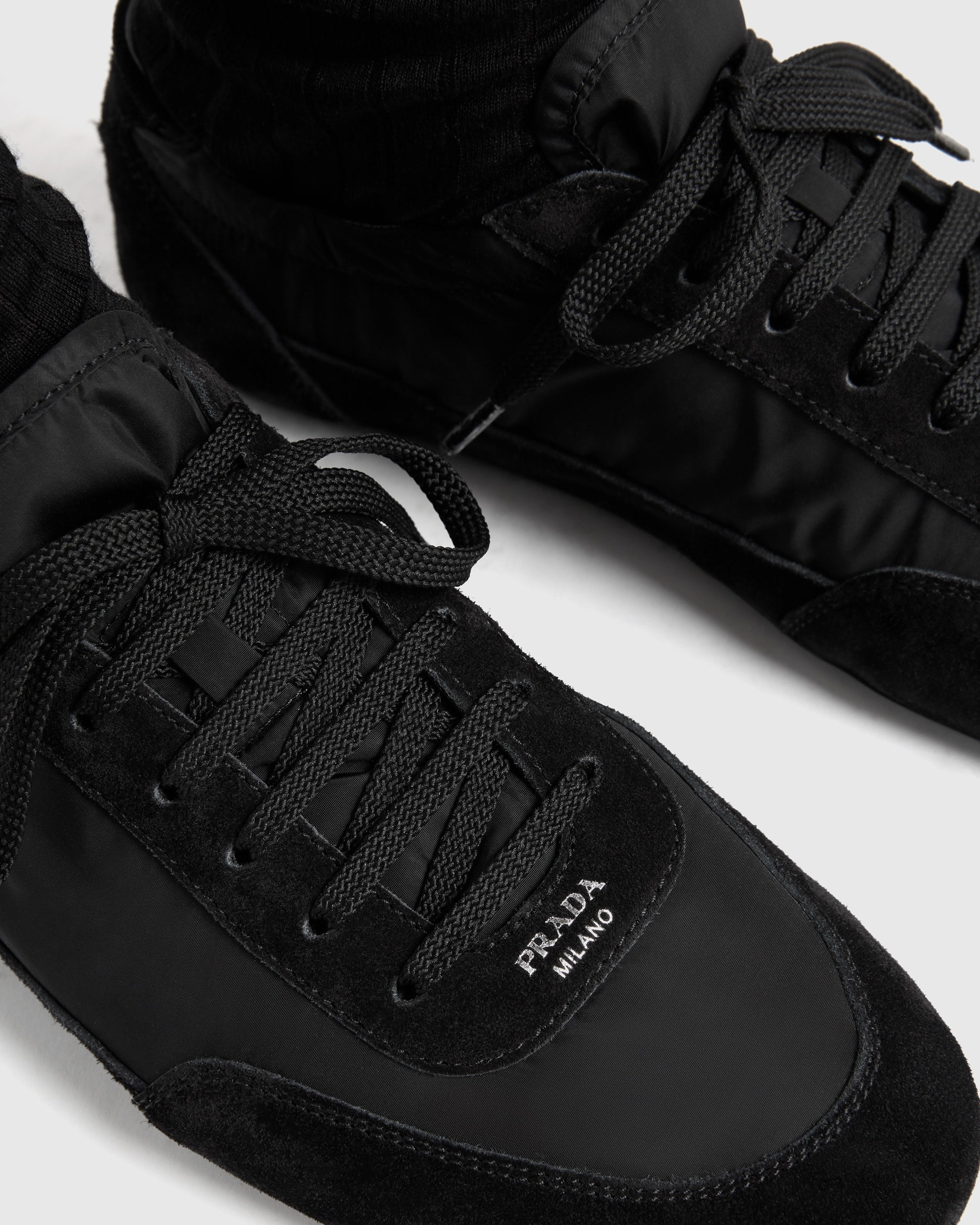 Collapse Re-Nylon and suede sneakers - 3
