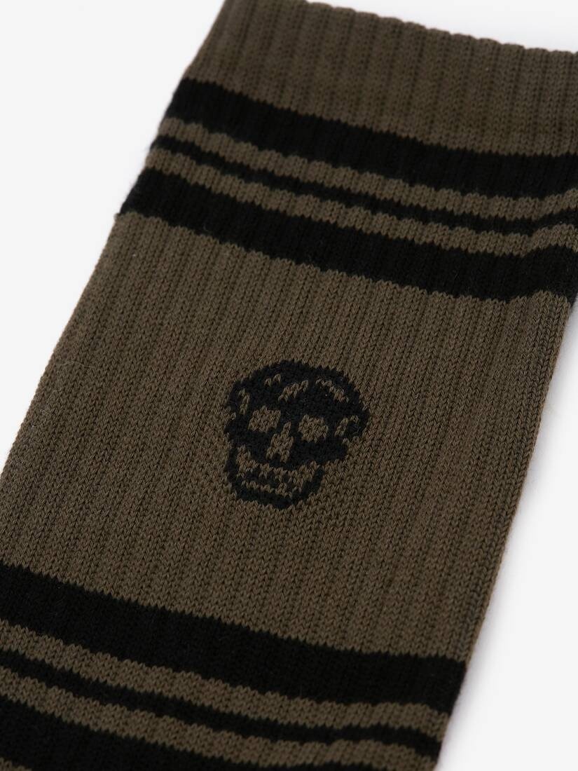 Skull Sport Socks in Khaki - 2