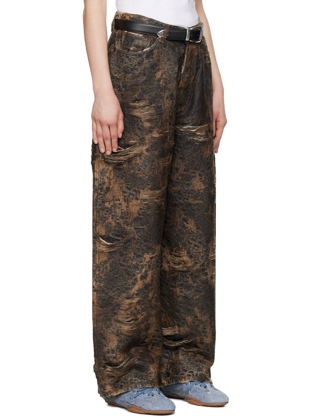 Brown Super Baggy Fit 2023F Jeans - 2