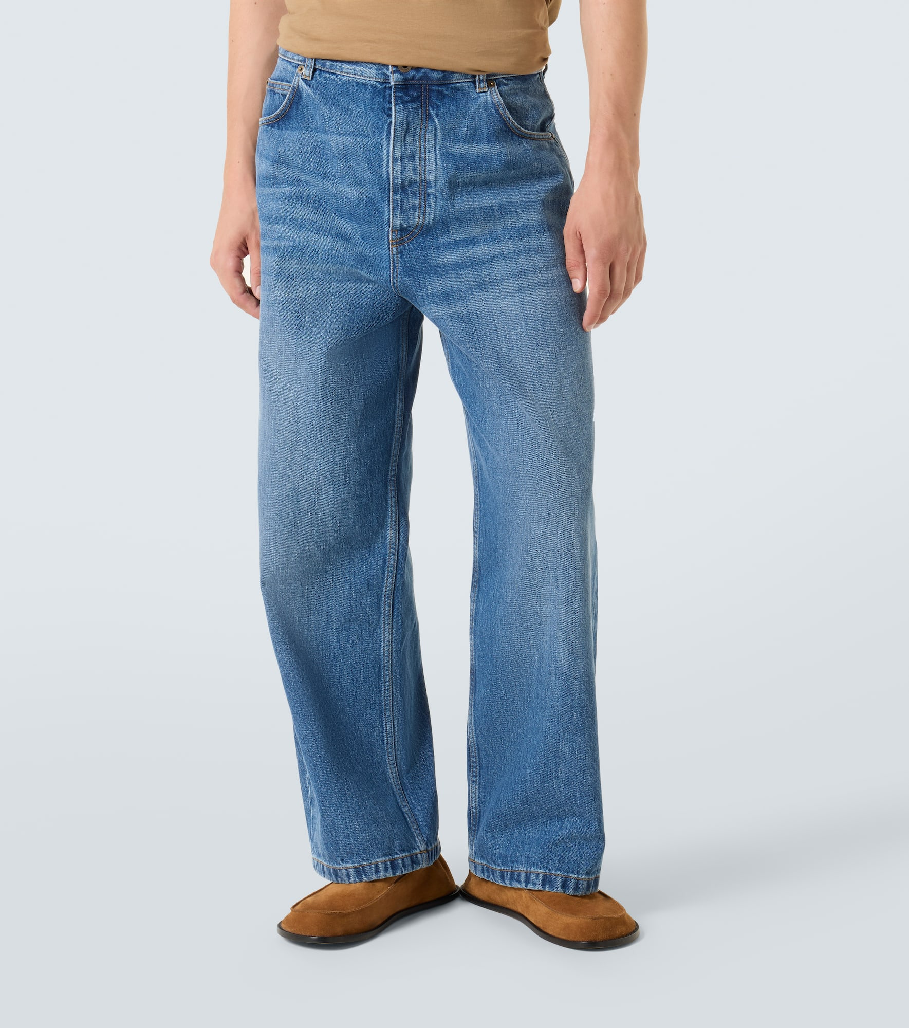 Mid-rise straight jeans - 3