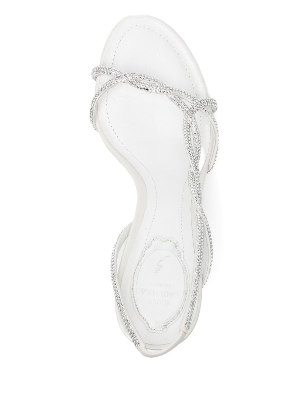 90mm crystal-embellished slingback sandals - 4