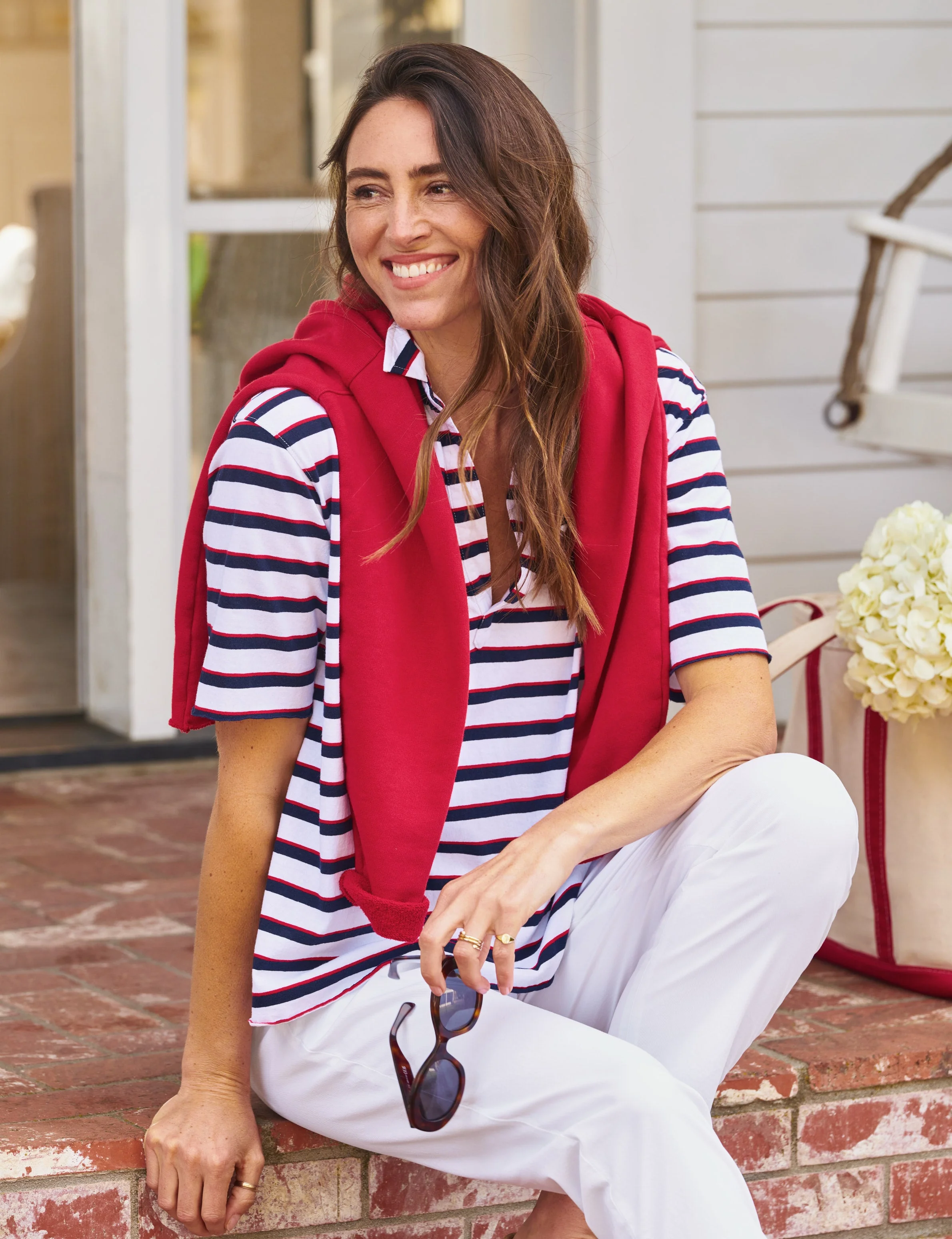 Short-Sleeve Popover Henley - 1