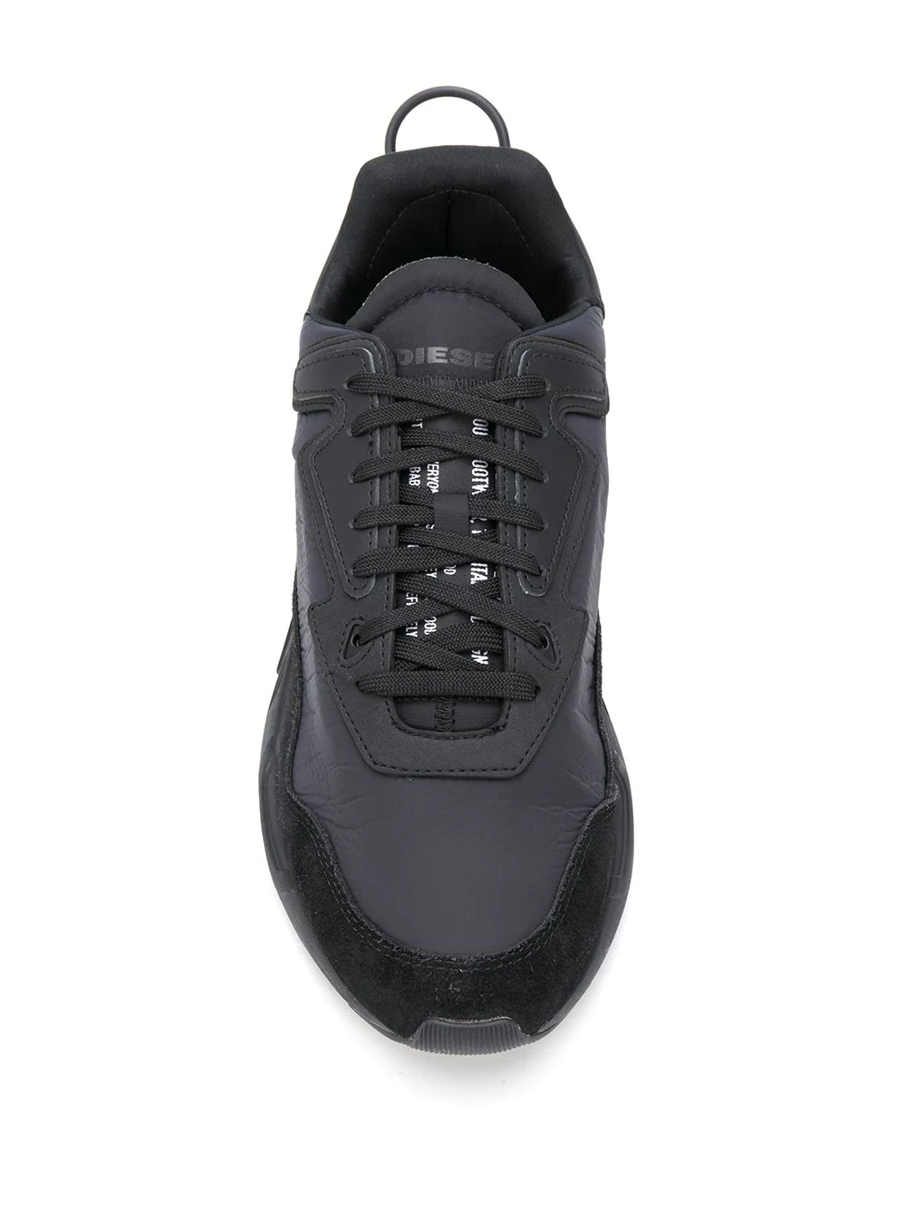 panelled monochrome sneakers - 4