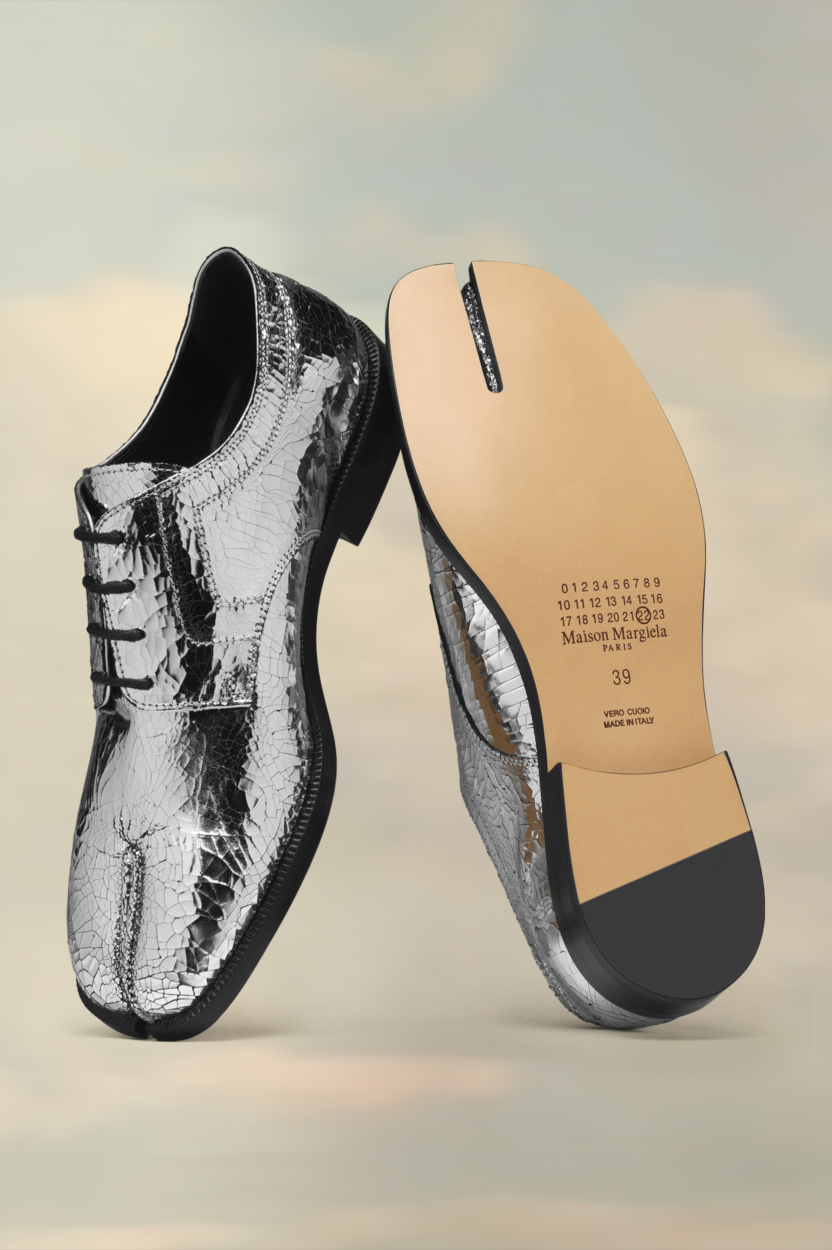 Tabi broken mirror brogues - 2