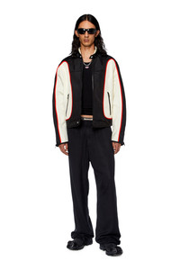 DIESELアウター　G-TEDDY Men's Nylon windbreaker with camo-zebra print | Green | Diesel