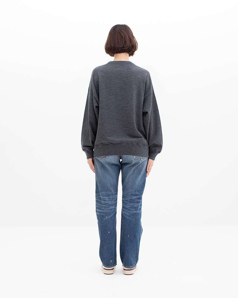 AMPLUS SWEAT L/S (SUPERFINE) W CHARCOAL 3