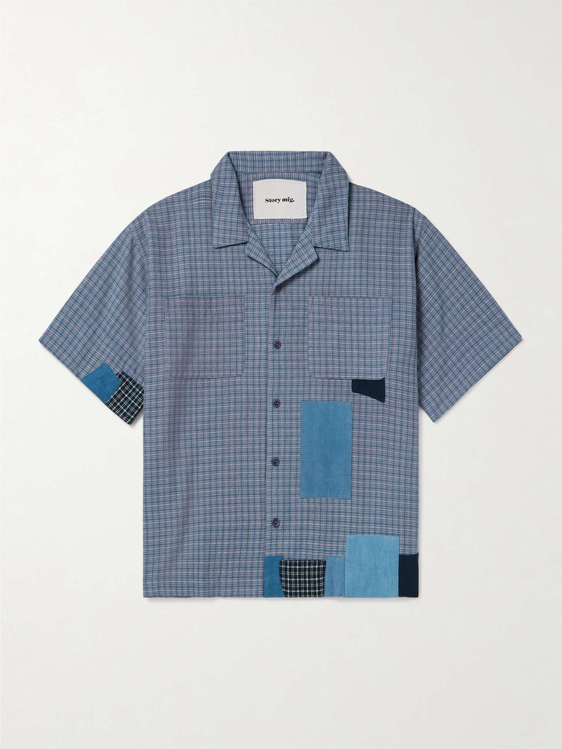 PA Camp-Collar Checked Organic Cotton Shirt 1