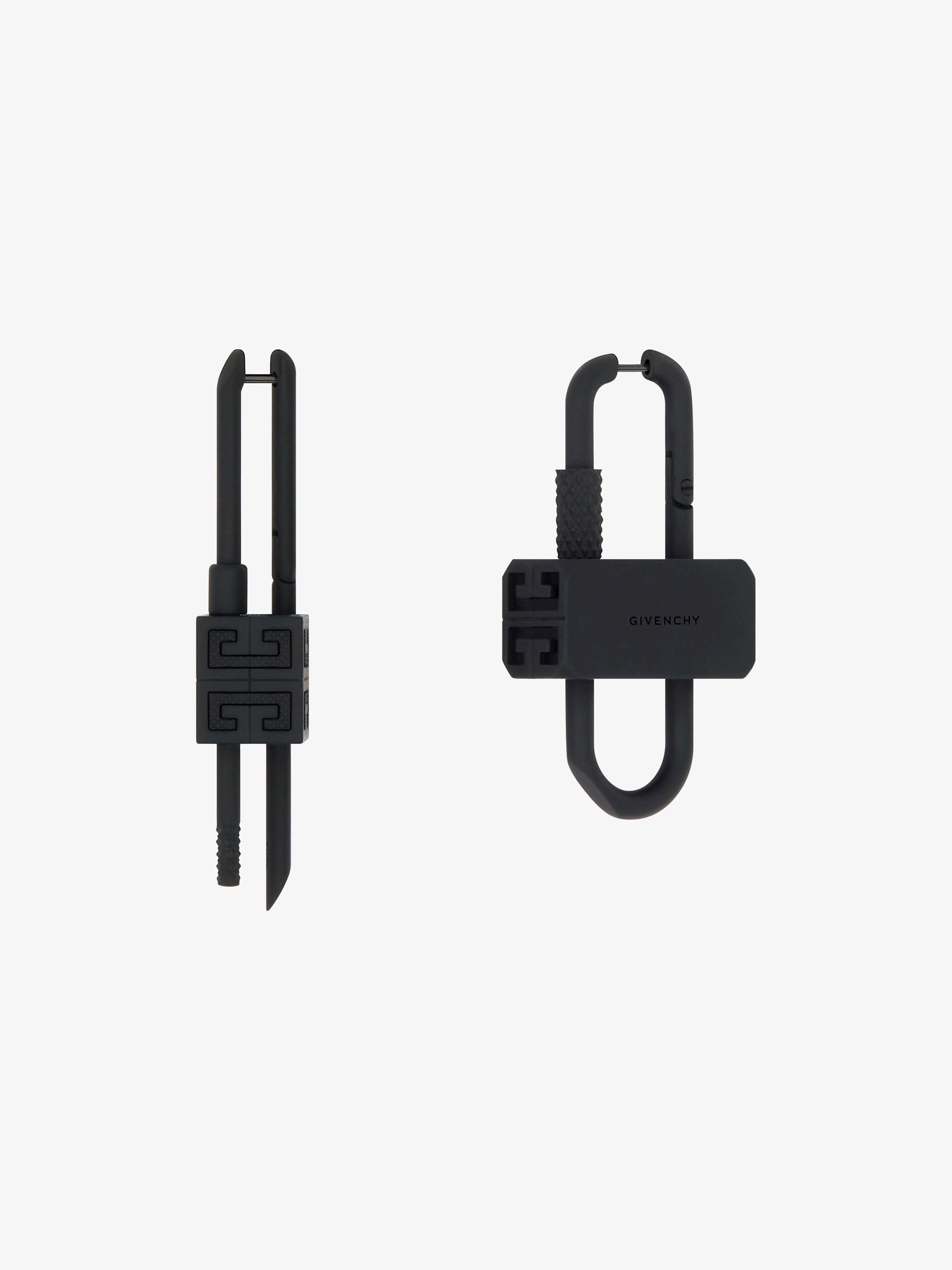 LOCK ASYMMETRICAL EARRINGS - 1