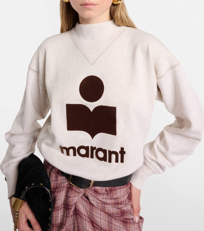 Moby logo cotton-blend sweatshirt 3