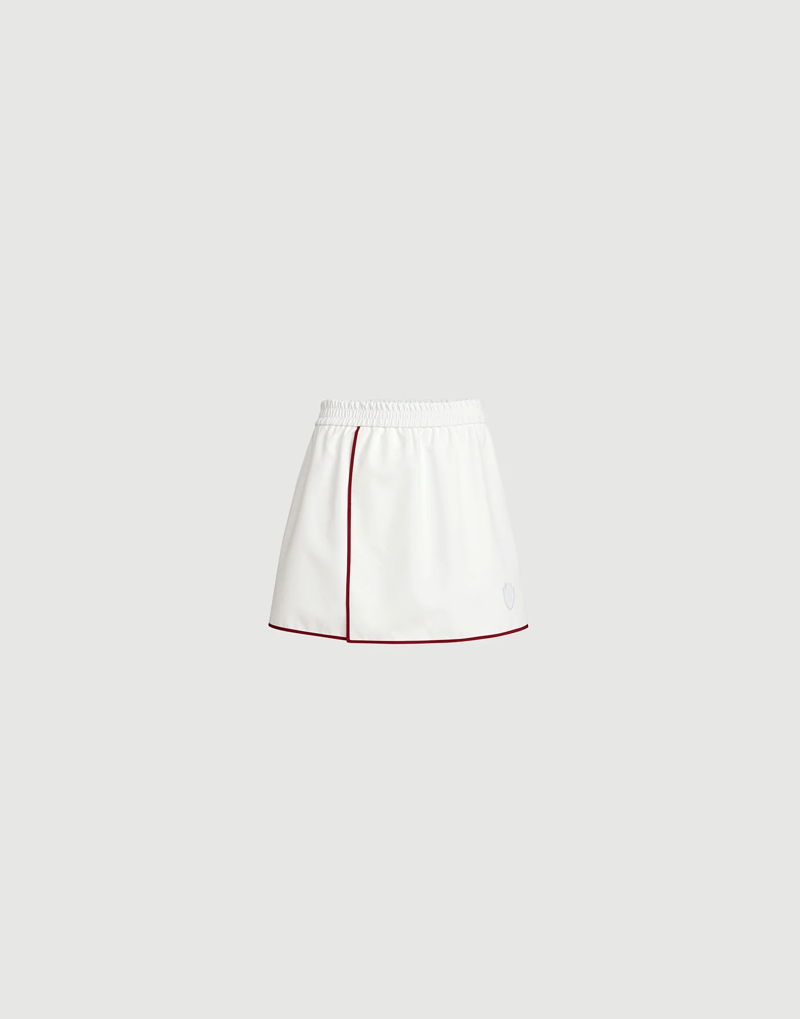 Nylon mini skirt with logo - 1