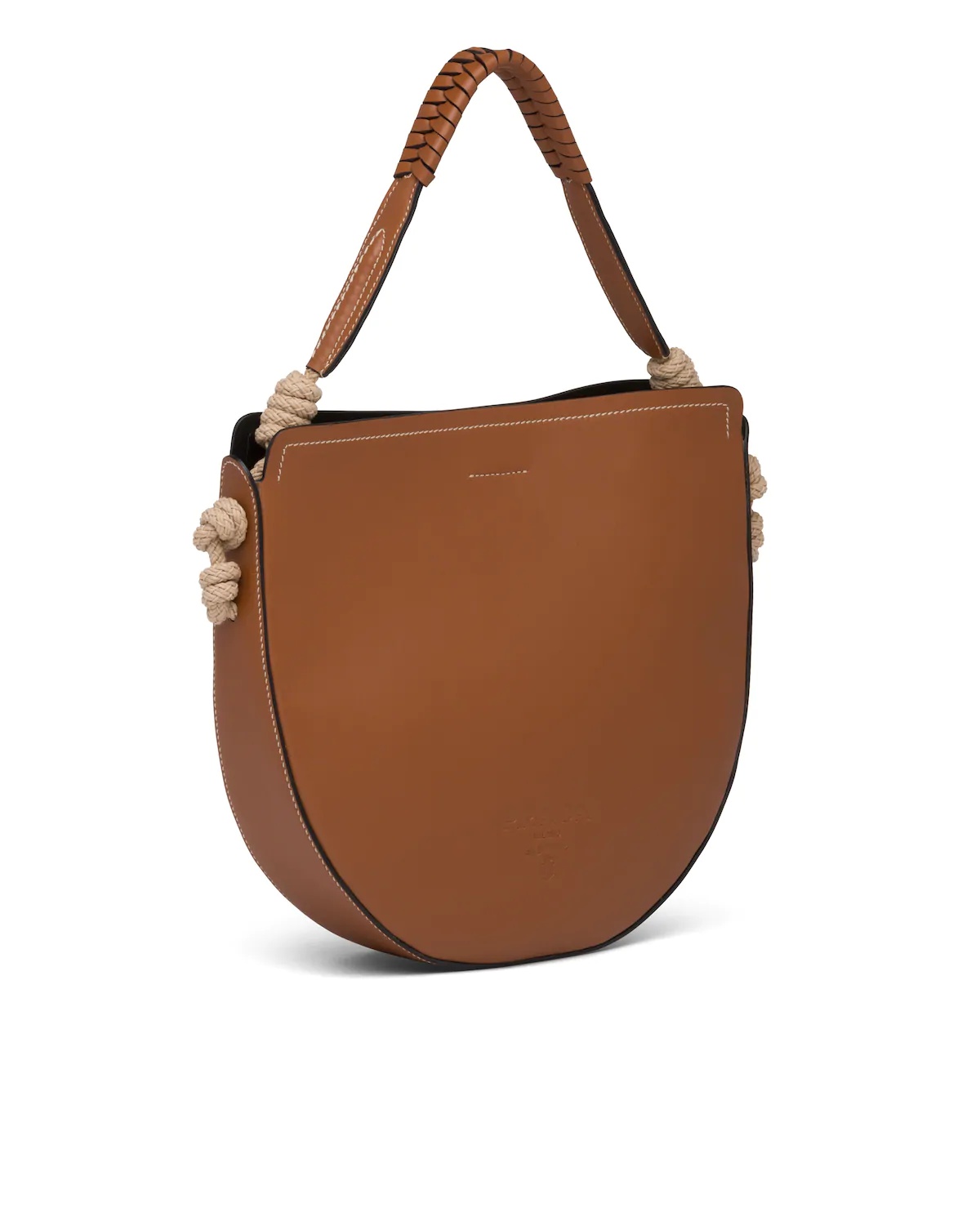 Leather Bag with Cord Details - 3