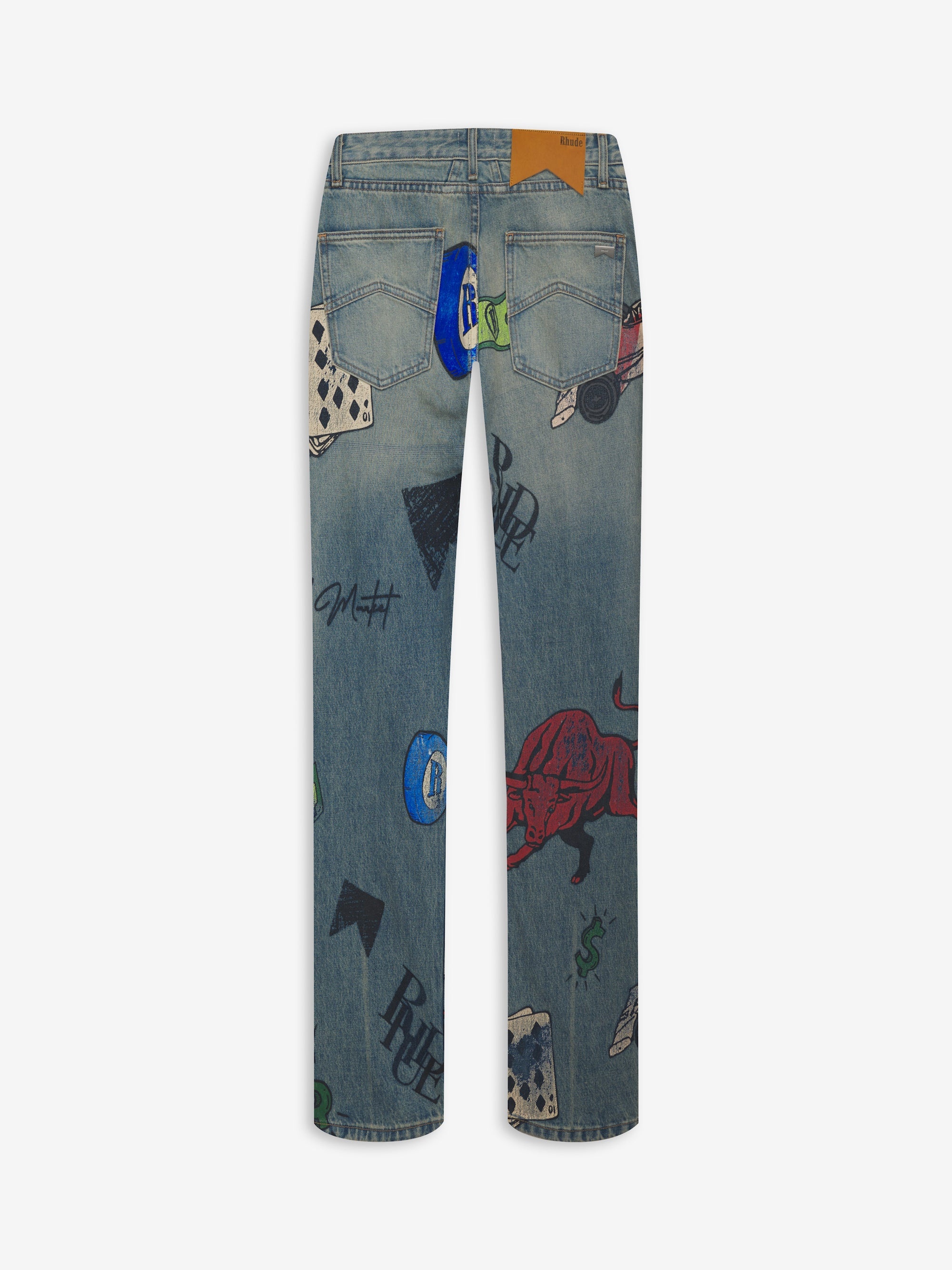 DOODLE PRINT DENIM - 3