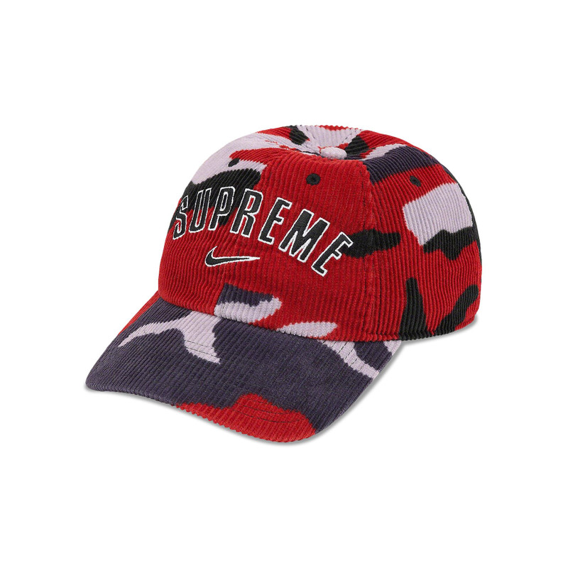 Supreme x Nike Arc Corduroy 6-Panel 'Red Camo' - 1