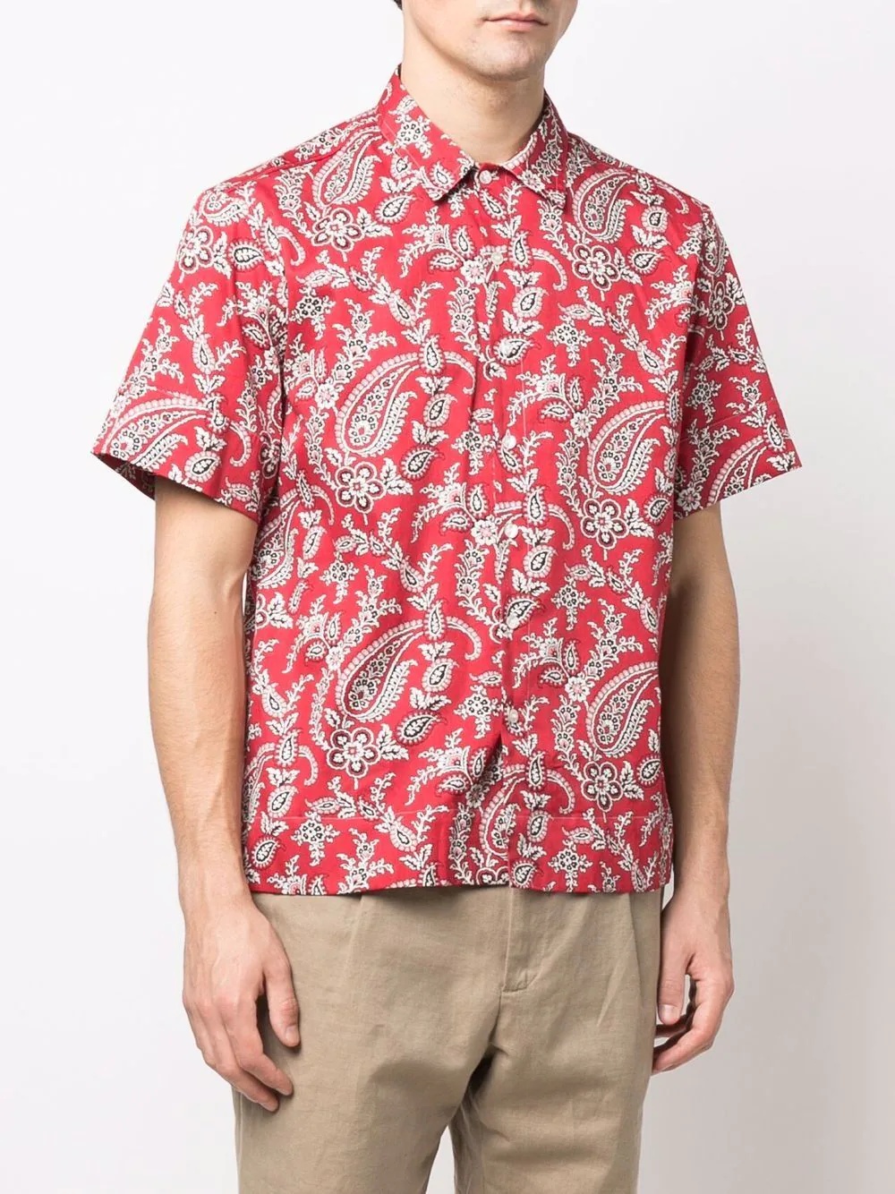 paisley-print short-sleeve shirt - 3