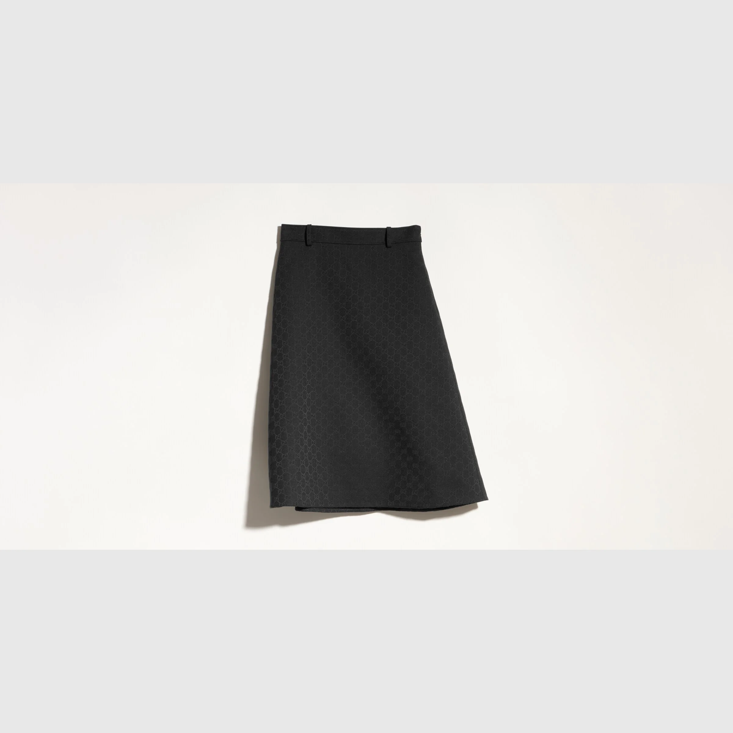 GG cotton blend midi skirt - 1