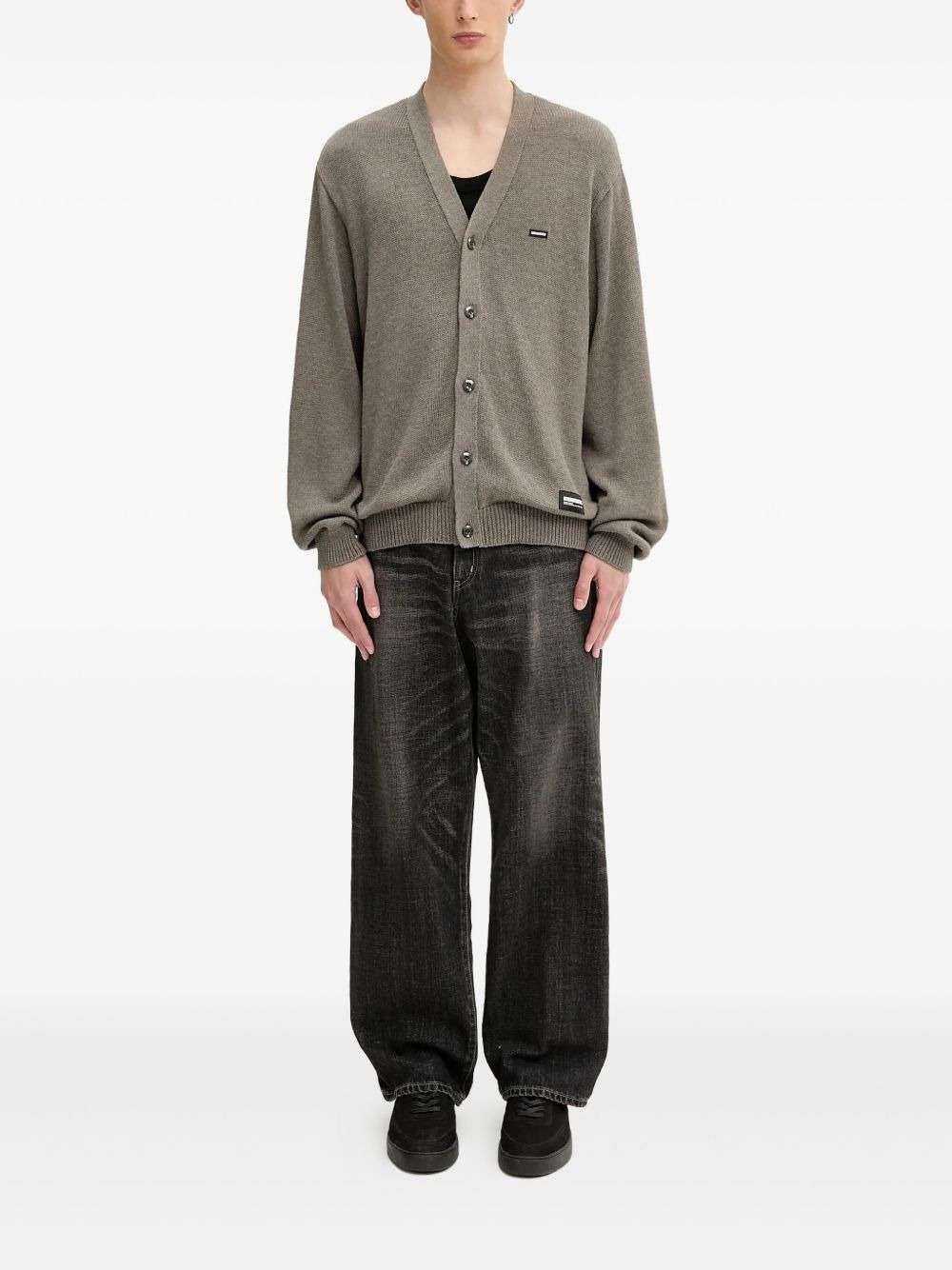button-front cardigan - 2