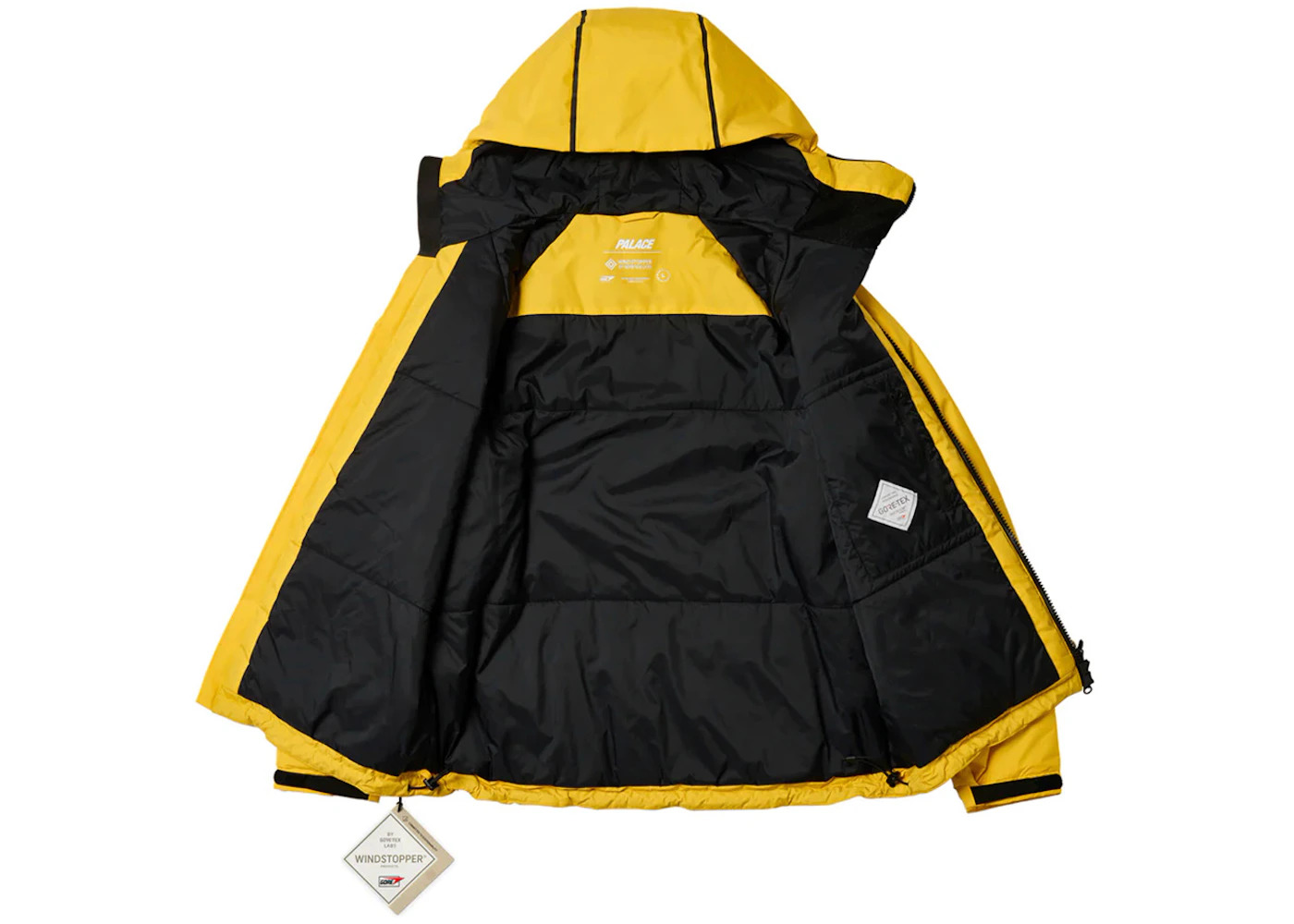 Palace GORE-TEX Windstopper Mask Jacket Yellow - 2