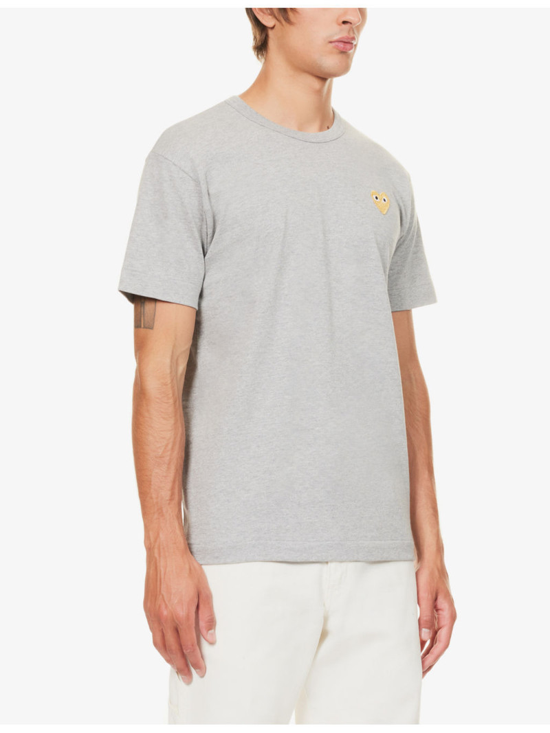 Logo-embroidery cotton-jersey t-shirt 4