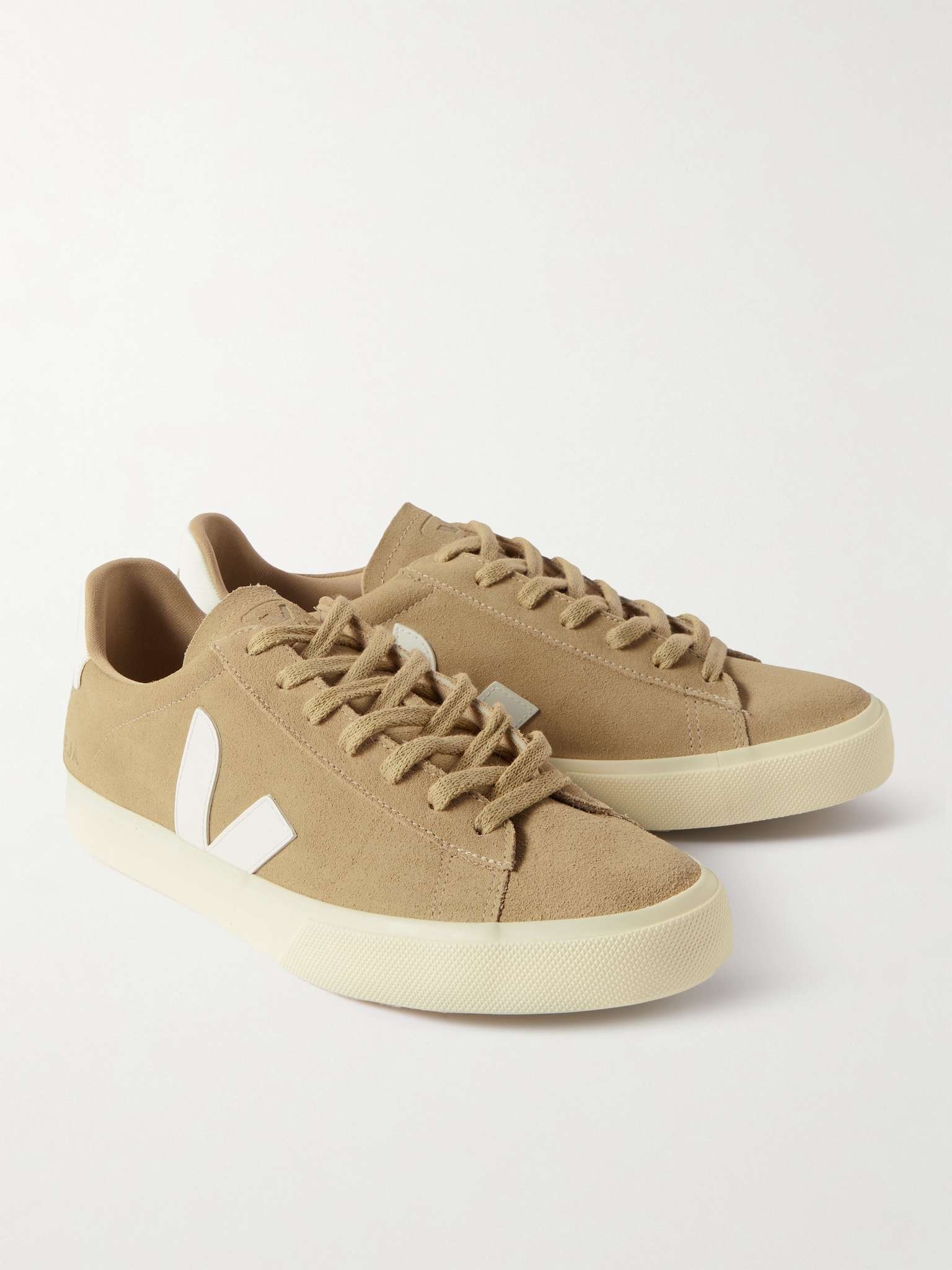 Campo Leather-Trimmed Suede Sneakers - 4