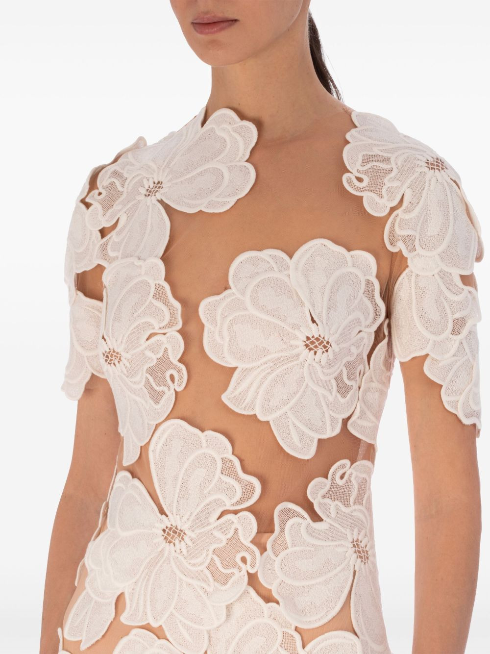 Hada semi-sheer minidress - 5