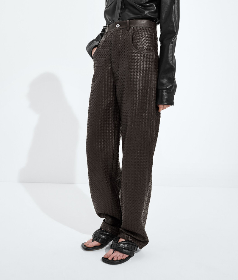 Bottega Veneta Intrecciato Leather Pants outlook