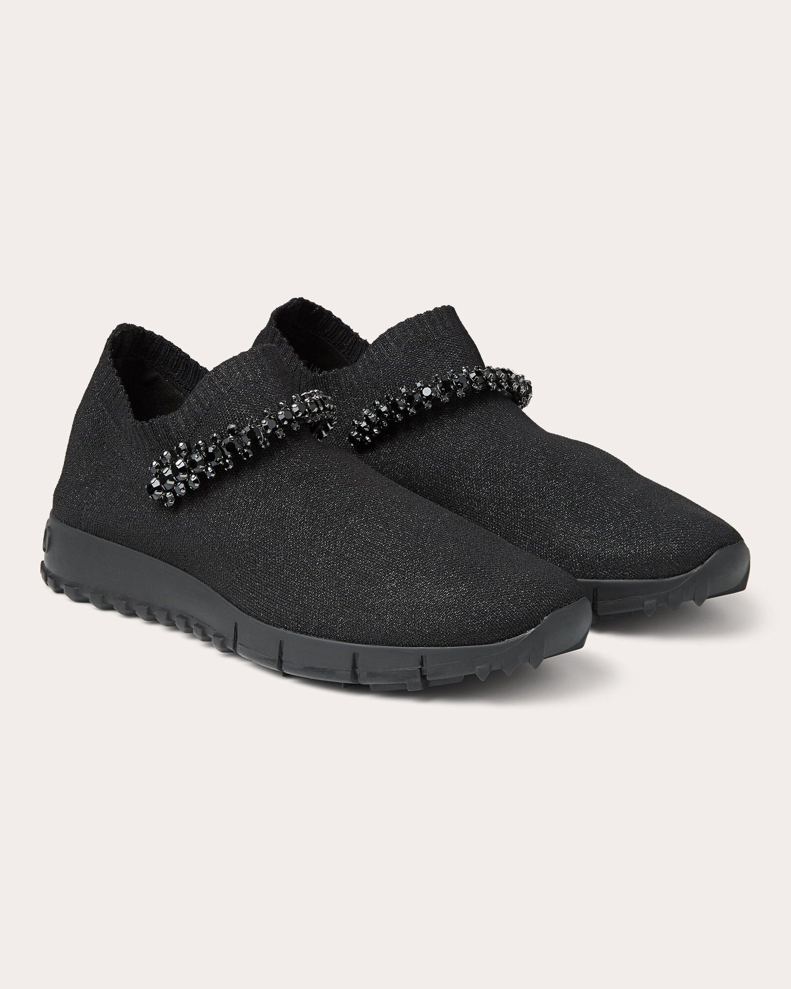 Verona Crystal-Embellished Knit Sneaker - 3
