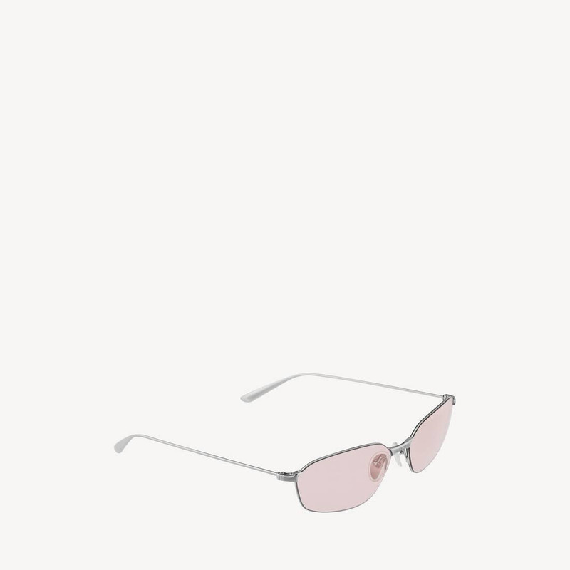 Invisible 2.0 Oval Sunglasses in Light Silver 3
