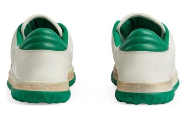 Gucci Mac80 Embroidered Sneakers 'White Green' 749896-AAB79-9148 - 5
