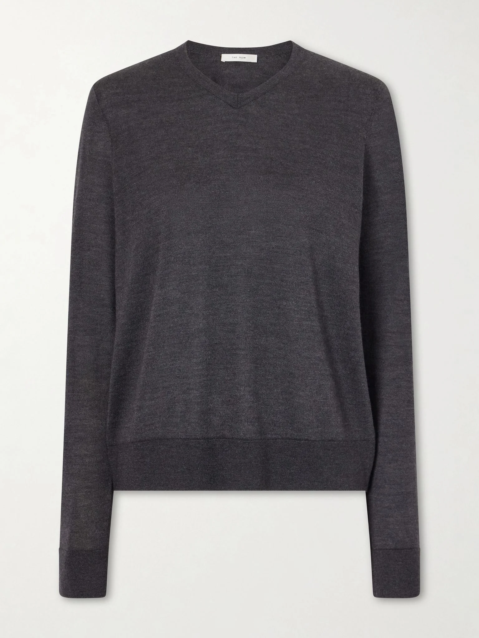 Ondre cashmere and silk-blend sweater Anthracite - 1