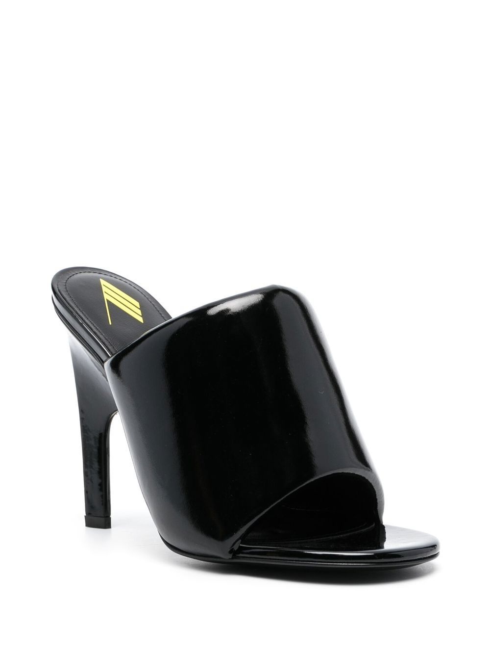 Rem 100mm patent leather mules - 2