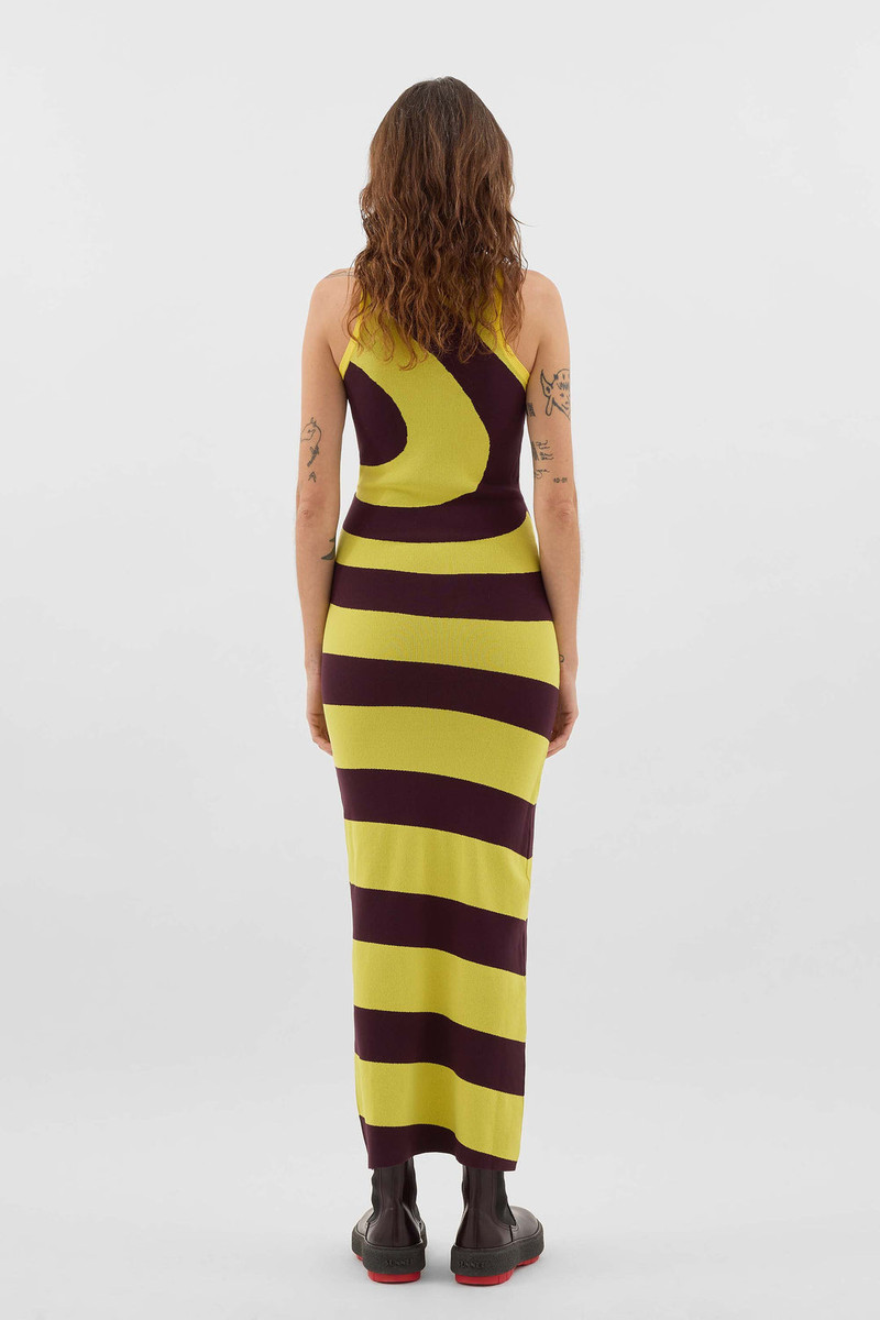 HIGHNECK TANK KNIT DRESS SPIRAL 5