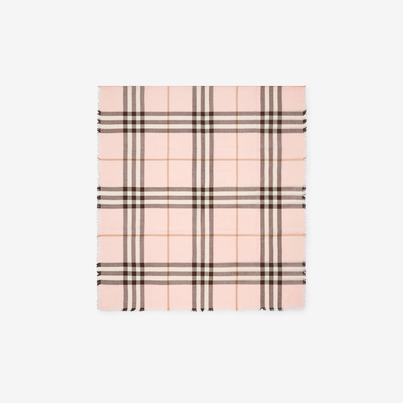 Reversible Check Wool Silk Scarf 4