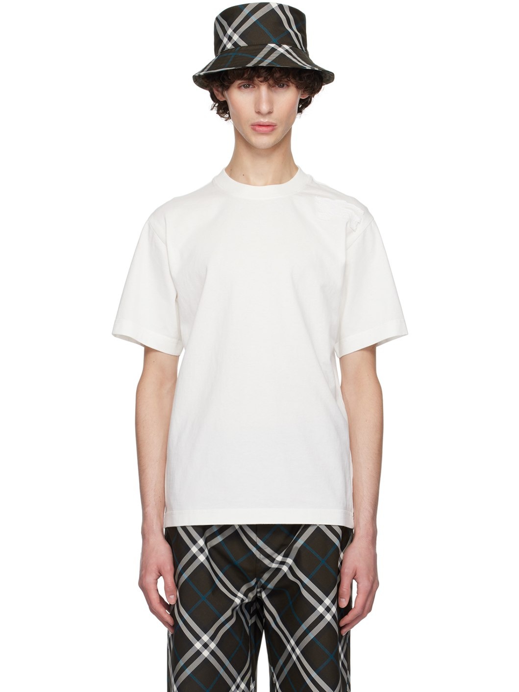 White Cotton T-Shirt - 1